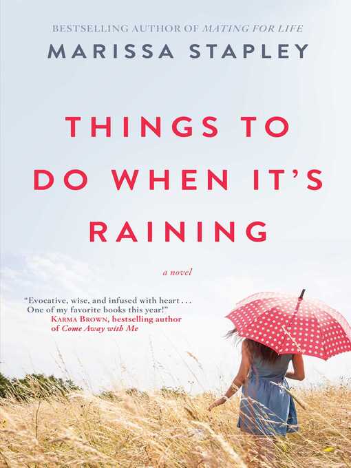 Title details for Things to Do When It's Raining by Marissa Stapley - Wait list